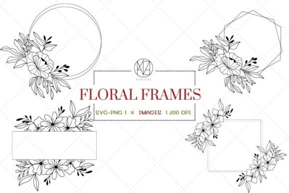 Elegant Floral & Geometric Frames SVG for Modern Design