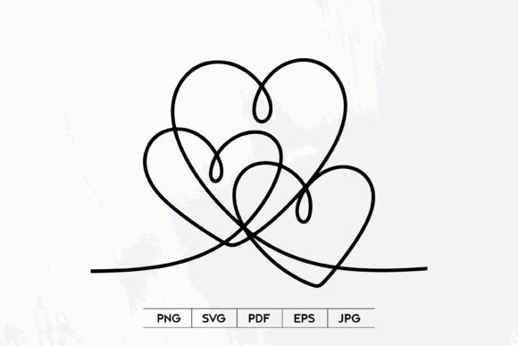 Elevate Your Designs with Abstract Heart Line Art SVG