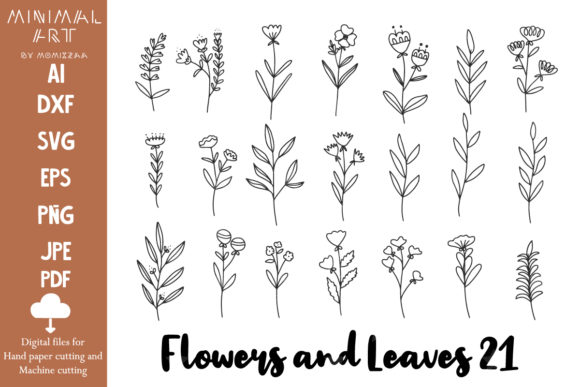 Hand-Drawn Flowers and Leaves: Elevate Your Design Projects