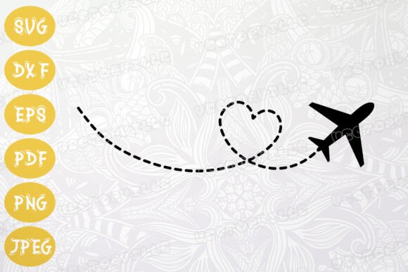Jet Trail Heart Loop SVG: Crafting Romantic & Travel-Inspired Designs
