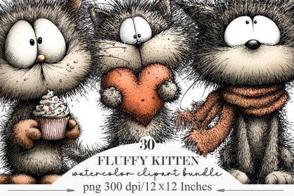 Whimsical Fluffy Kitten Clipart: A Designer's Guide