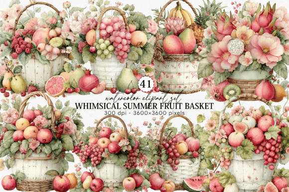Whimsical Summer Fruit Basket Clipart: A Designer's Guide